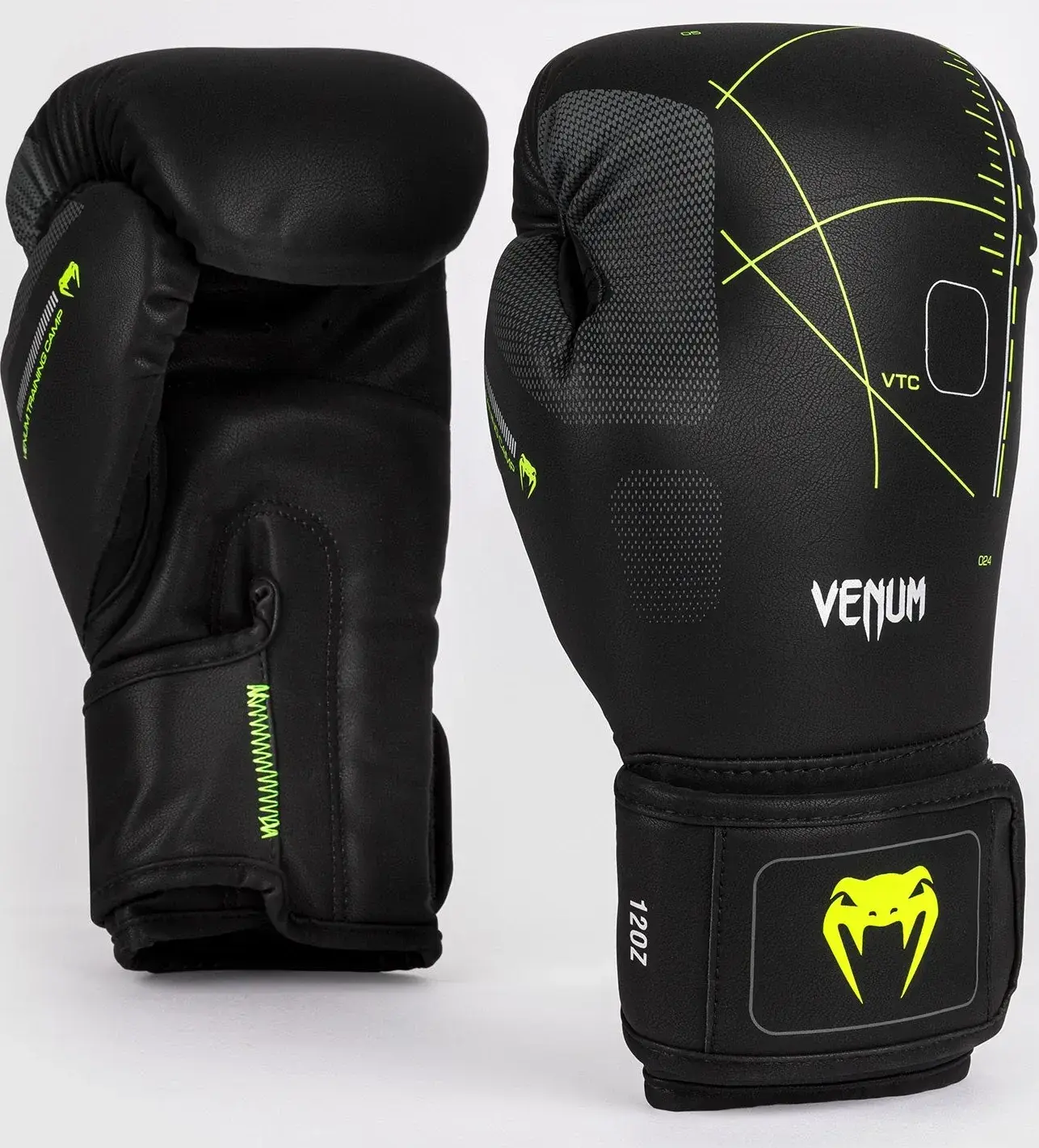 Guantes de boxeo Venum training camp 4.0 - negro / verde neón