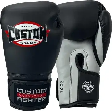 Guantes de boxeo Custom Fighter Thailand Black-grey