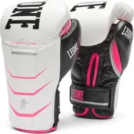 Guantes de boxeo Leone 1947 "revo fluo" color blanco GN110F