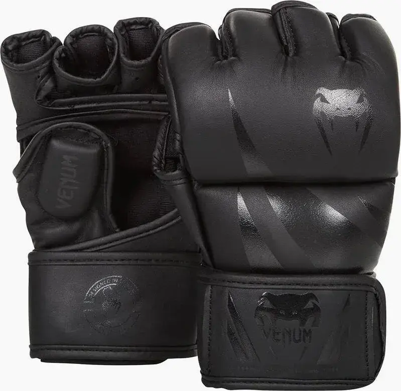 Guantillas de mma Venum challenger - negro / oro 4oz