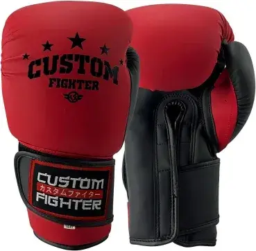Guantillas de mma custom fighter para sparring "gold star" blancas