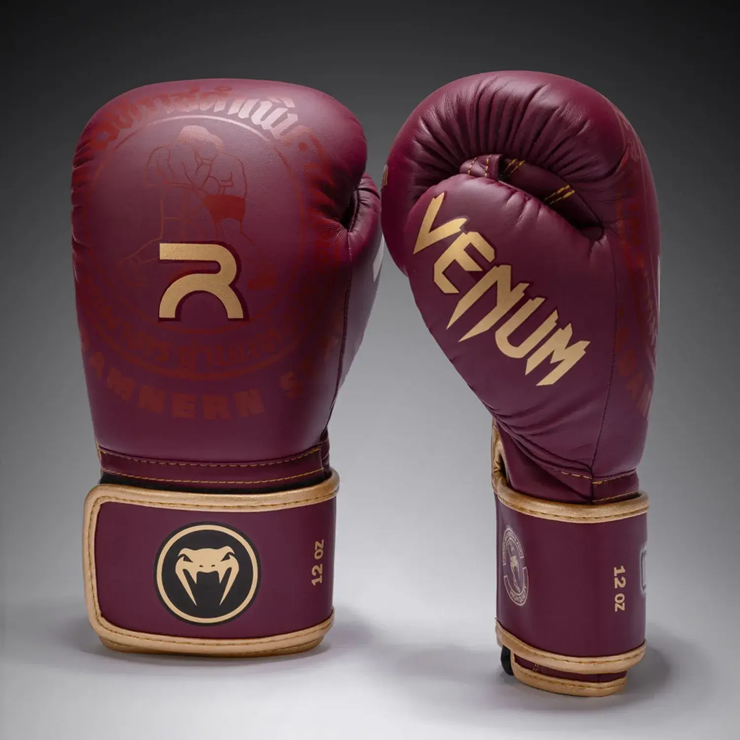 Guantes de boxeo Venum x rajadamnern - burdeos