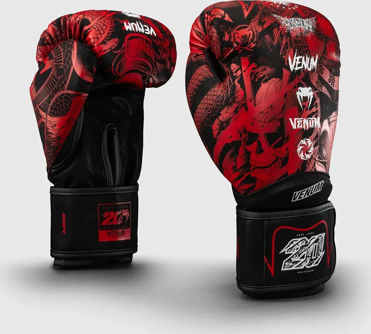Guantes de boxeo Venum 20TH anniversary negro-rojo BLACK-RED-100