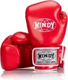 Guantes de boxeo Windy bgvu piel sintetica azul zafiro