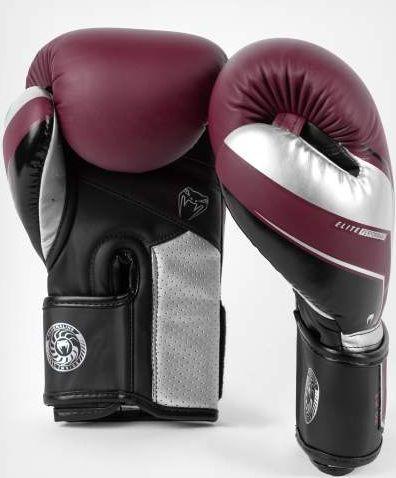 Guantes de boxeo Venum elite EVO BURGUNDY-SILVER-613