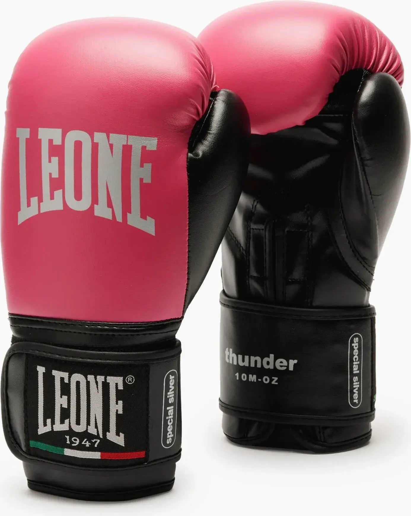 Guantes de boxeo Leone "thunder" color fucsia GN383